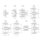 Ékszíjtárcsa profil SPA 2 pályás, 10 mm-es furatátmérő - 55,5 mm