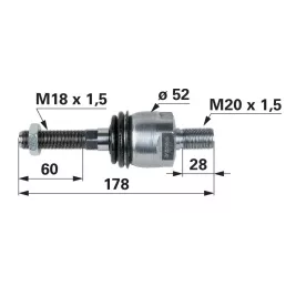 Axiális csukló Landini - M18 x 1,5 / M20 x 1,5