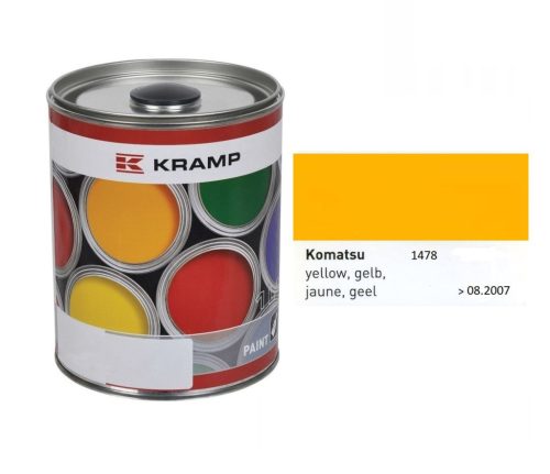 Festék Komatsu sárga, 2007-től - 1 liter (1478)