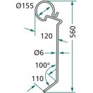 Magtakaró pálca bal Lely 3510300180