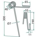 Magtakaró pálca első 15° Rabe 90041520, 9004.15.20