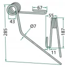Magtakaró pálca első 45° Pöttinger 7990041522, 79+9004.15.22