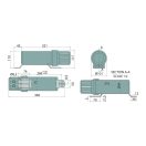 Irattartó henger közepes Ø84 x 310 mm