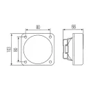 Hella Halogen munkalámpa négyzet alakú 70 W