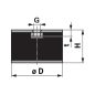 Rezgéscsillapító gumibak Gopart 5. típus M6 - 20 x 15 mm