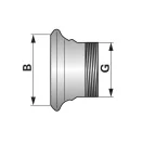 Bauer csatlakozó V-elem menettel 2" / 2"