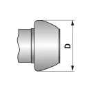 Perrot csatlakozó M-elem és V-elem szűkítő 3" / 2 1/2"