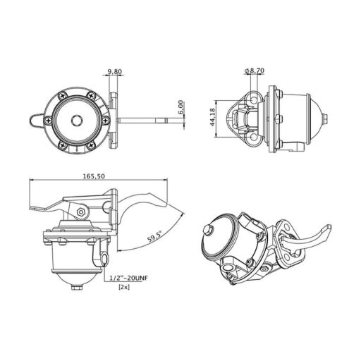 Üzemanyag szivattyú Landini 2641A064, 4222093M91, 3637309M91, 2641372