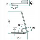 Magtakaró pálca első Isaria 3142456M1