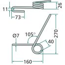 Magtakaró pálca hátsó Isaria 3142457M1