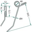 Magtakaró pálca jobb hátsó Accord 420860, AC420860
