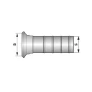 Bauer csatlakozó V-elem tömlőcsonkkal 4" - 76 mm tömlőhöz