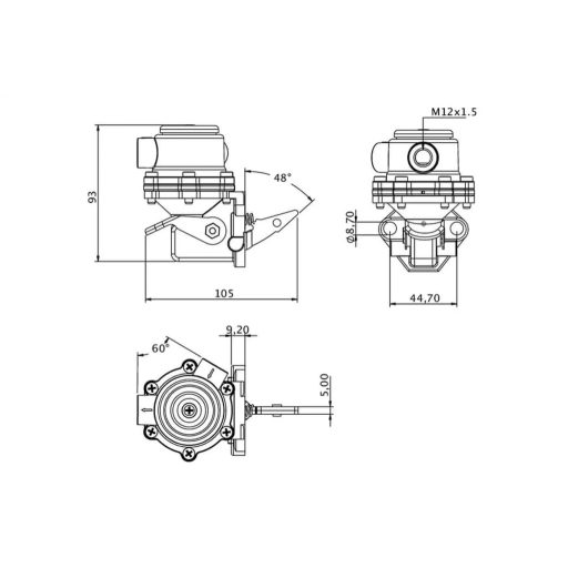 Üzemanyag szivattyú New Holland 4757883, 4740717