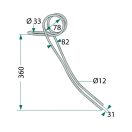 Magtakaró pálca Horsch 34332700, 31044900