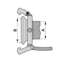 Perrot csatlakozó M-elem és V-elem szűkítő 4" / 6"