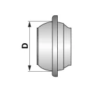 Olasz csatlakozó V-elem záródugó 6"