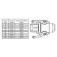   Camlock csatlakozó C típusú tömlőcsonkkal 1 1/2" - 40 mm tömlőcsonk (Réz)
