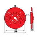 Kaszatárcsa JF-Stoll 1124150, 3228-608X