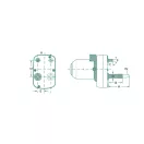 Ablaktörlő motor Case IH 1328080C91, 1328080C1