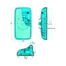 Visszapillantó tükör Fendt G931812150021