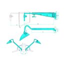 Visszapillantó tükör bal Deutz-Fahr 65418011