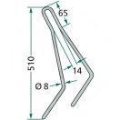Magtakaró pálca hosszú Rabe 90063917, 9006.39.17