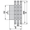 Agyas lánckerék triplex 08B-3 (1/2" x 5/16") - 15 fog