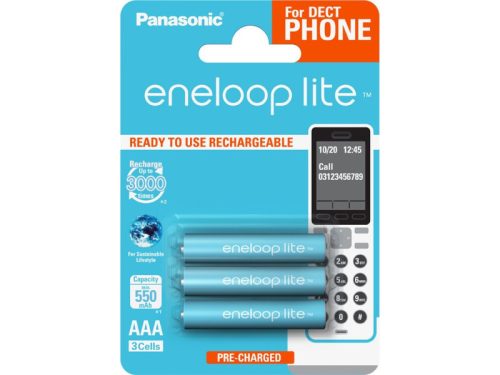 ENELOOP lite AAA/mikro akkumulátor 1,2 V 550 mAh (3 db)