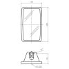 Visszapillantó tükör SMAT NORD 235 x 140 mm