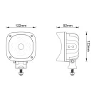 Gopart Fényvető LED, kamerás munkalámpa négyzet alakú 3500 lm 40 W
