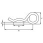 Rugós rögzítőcsatlakozó dupla 5 x 89 mm (25 db)