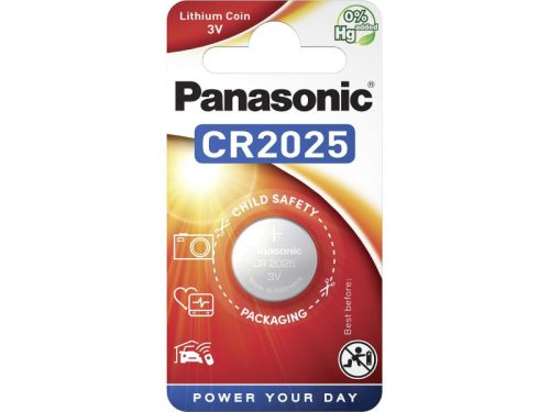 PANASONIC CR2025 lítium gombelem 3 V