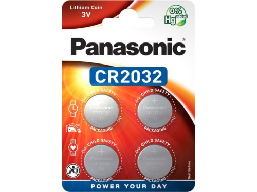 PANASONIC CR2032 lítium gombelem 3 V (4 db)