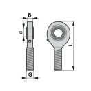 Menetes gömbfej INA/FAG GAR12DO jobb menettel (Ø12 mm x M12)