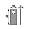 Kaszapenge készlet PZ 52506561543 (90 mm x 40 mm - 25 db)