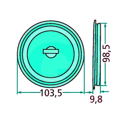 Kaszatárcsa fedél Fella 16624575, 124958, 478643, 130994, 115025
