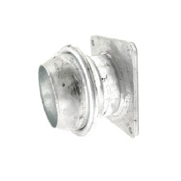   Olasz csatlakozó V-elem karimával 6" - 180 x 180 mm karimával