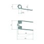Rendfelszedő fog JF-Stoll 5251435-0027 (155 mm x 75 mm)