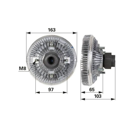 Viszkokuplung New Holland 84494212, AM-20006058-M