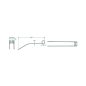 Rendterítő fog Mainardi 525525123 (402 mm x 104 mm)