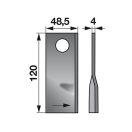 Kaszapenge készlet bal Pöttinger 120 x 48,5 x 4 mm (25 db)
