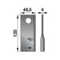 Kaszapenge készlet bal Welger 120 x 48,5 x 4 mm (25 db)