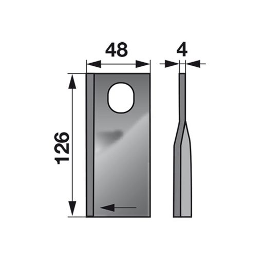 Kaszapenge készlet jobb Agram 126 x 48 x 4 mm (25 db)