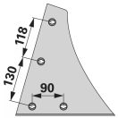 Kormánylemez előtét Kuhn 56028619173 (bal)