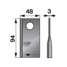 Kaszapenge készlet jobb Mörtl 94 x 48 x 3 mm (25 db)