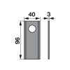 Kaszapenge készlet Welger 52506561542 (96 mm x 40 mm - 25 db)