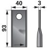 Kaszapenge készlet jobb Kuhn 52556151200 (93 mm x 40 mm - 25 db)