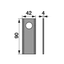 Set lame cositoare JF-Stoll 90 x 42 x 4 mm (25 buc.)