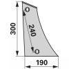 Kormánylemez előtét Eberhardt 56013STB40001 (bal)