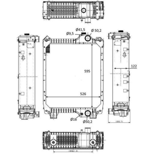 Hűtő New Holland 87737098, 87575996